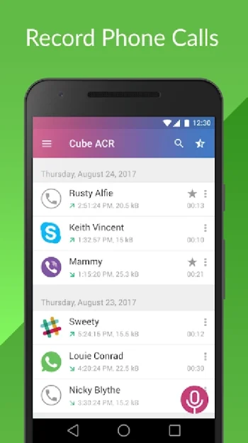 Запись звонков - Cube ACR - скриншот 1