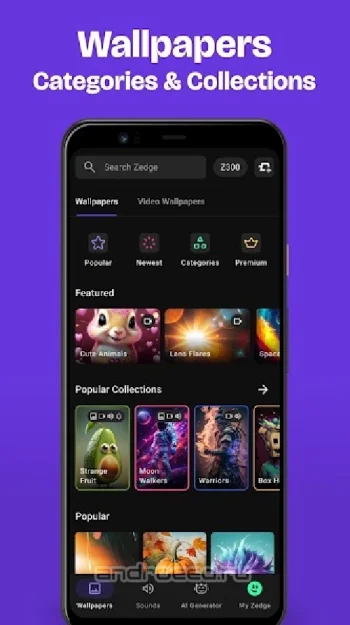 ZEDGE™ Рингтоны, обои - скриншот 1