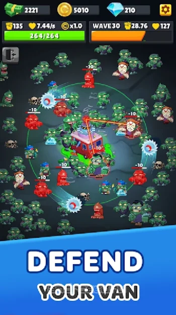Zombie Van: Idle Tower Defense - скриншот 5
