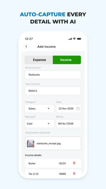 AI Expense Notebook - скриншот 4