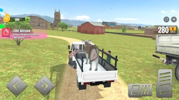 Animal Cargo Truck Driving 3D - скриншот 2