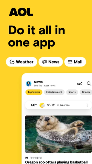AOL: Email News Weather - скриншот 1