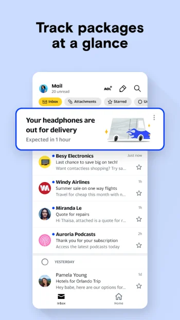 AOL: Email News Weather - скриншот 2