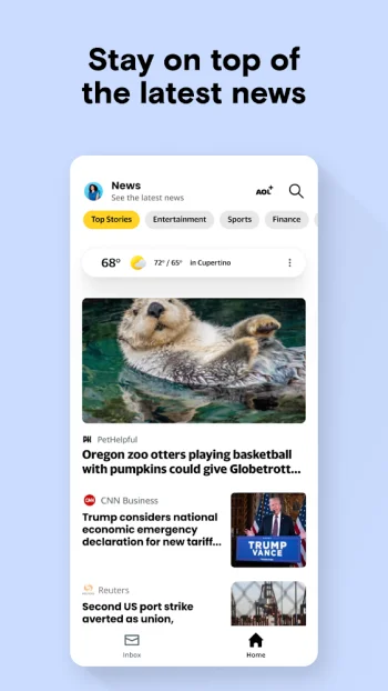 AOL: Email News Weather - скриншот 5
