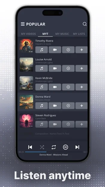 Audio Base : music player - скриншот 1