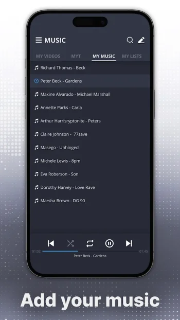 Audio Base : music player - скриншот 3