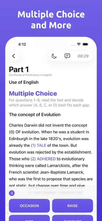 Cambridge C2 Exam Simulator - скриншот 4