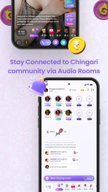 Chingari - Live & Audio Room - скриншот 2