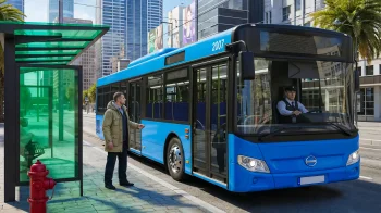 City Coach Bus Driving Game - скриншот 1