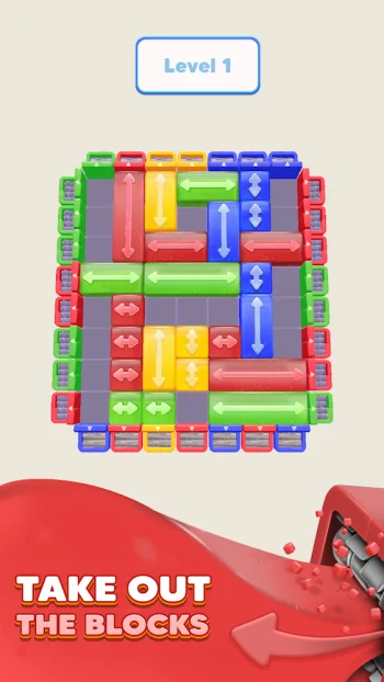 Color Blocks 3D: Slide Puzzle - скриншот 2