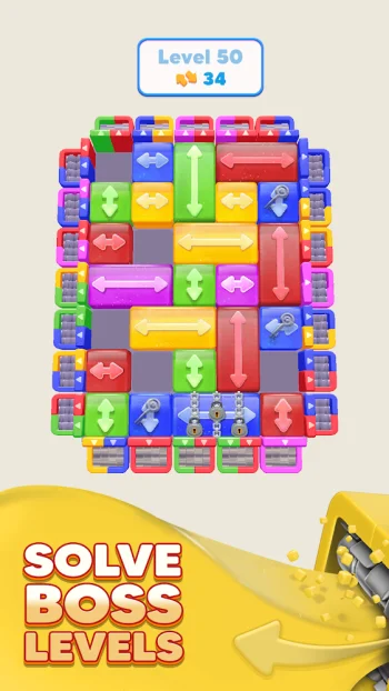 Color Blocks 3D: Slide Puzzle - скриншот 3