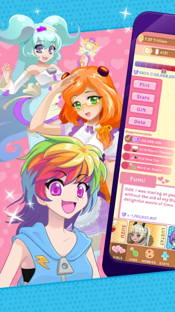 Crush Crush - Idle Dating Sim - скриншот 1