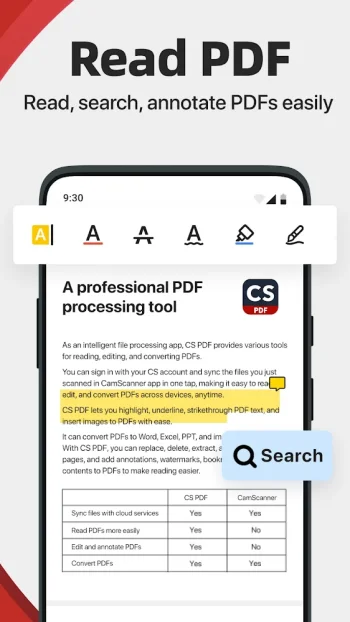 CS PDF Reader: PDF редактор - скриншот 4