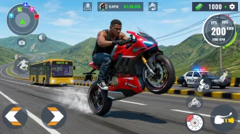 Extreme Bike Wheelie 3D - скриншот 3