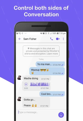 Fake Chat Maker - Wowber Prank - скриншот 5
