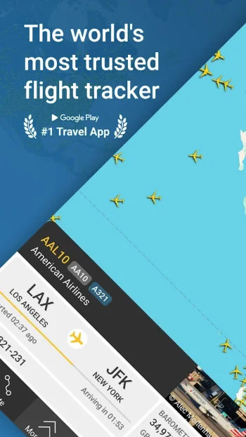 Flightradar24 трекер полетов - скриншот 1