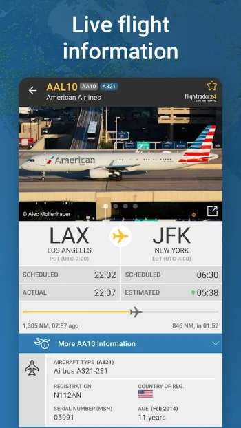 Flightradar24 трекер полетов - скриншот 4