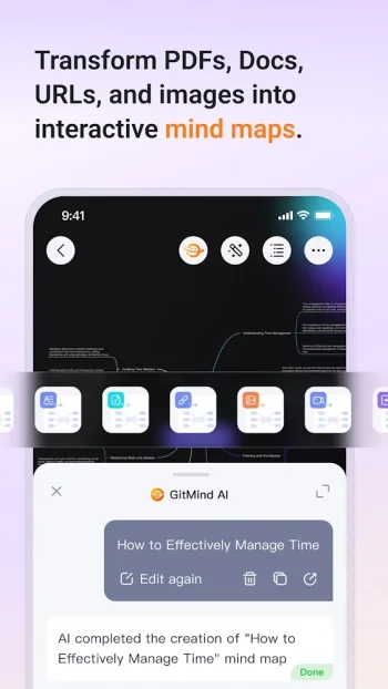 GitMind: AI Mind Mapping App - скриншот 1