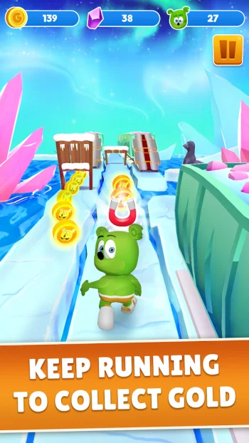 Gummy Bear Run-бесконечный бег - скриншот 2