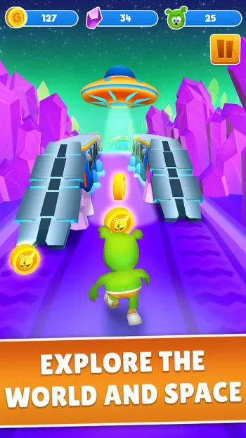 Gummy Bear Run-бесконечный бег - скриншот 3
