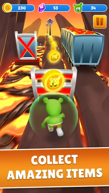Gummy Bear Run-бесконечный бег - скриншот 4