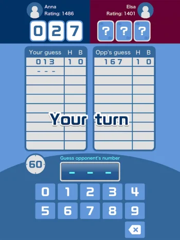 Hit＆Blow Online (Bulls & Cows) - скриншот 5