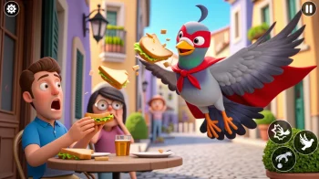 I am Crazy Bird Simulator 3D - скриншот 3