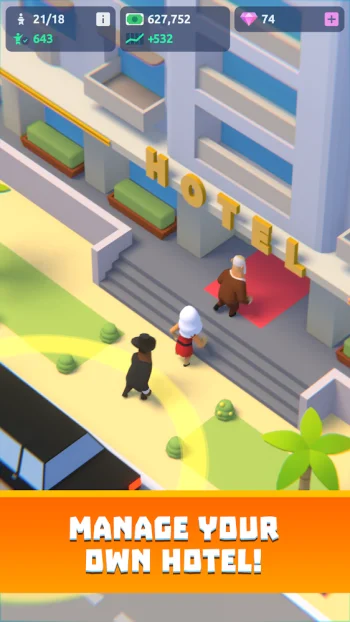 Idle Hotel Tycoon Empire - скриншот 1