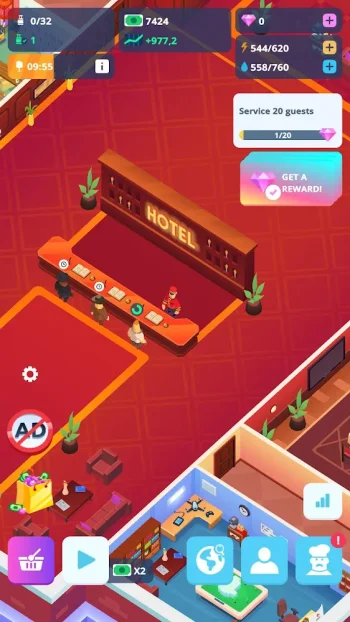 Idle Hotel Tycoon Empire - скриншот 4