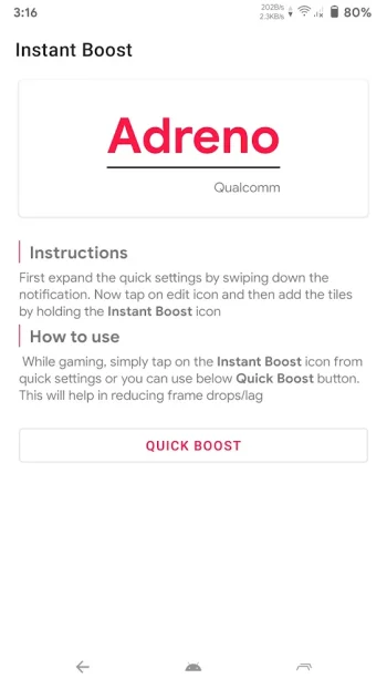 Instant Boost : Addon - скриншот 2