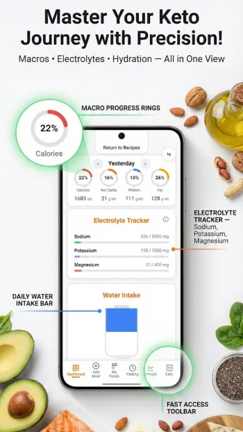 Keto Diet: Tracker & Recipes - скриншот 2