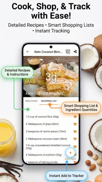 Keto Diet: Tracker & Recipes - скриншот 3