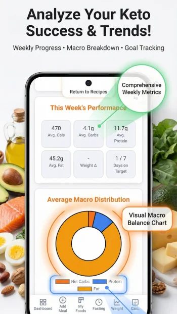 Keto Diet: Tracker & Recipes - скриншот 4