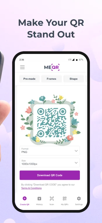 ME-QR: генератор QR-кодов - скриншот 3