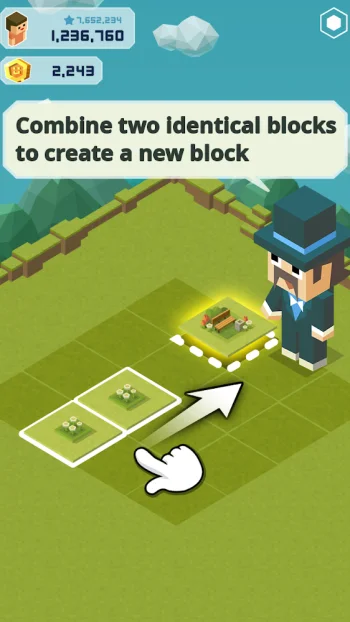 Merge Tycoon: 2048 Theme Park - скриншот 1