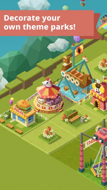 Merge Tycoon: 2048 Theme Park - скриншот 2