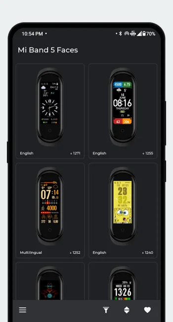 Mi Band 5 Часовые лица - скриншот 1