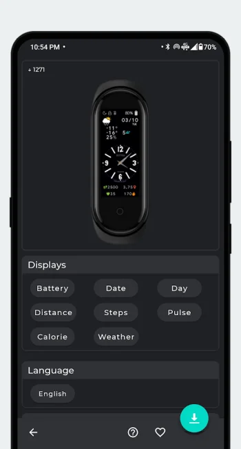 Mi Band 5 Часовые лица - скриншот 3