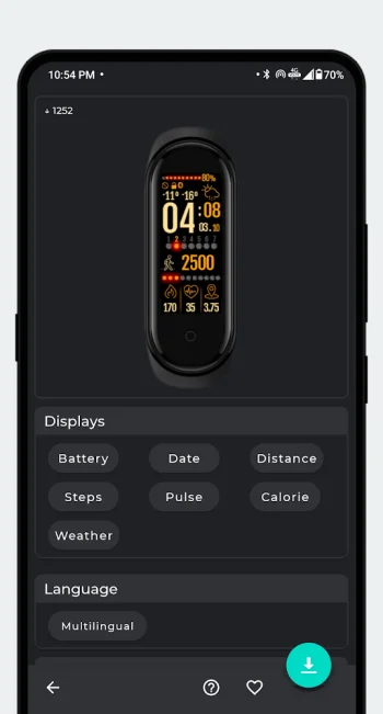 Mi Band 5 Часовые лица - скриншот 5