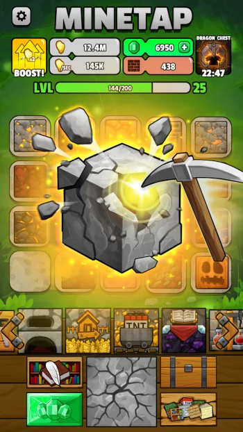 Minetap – Merge кликер - скриншот 2