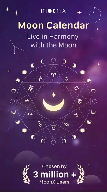 MoonX: Луна и Лунный Календарь - скриншот 1