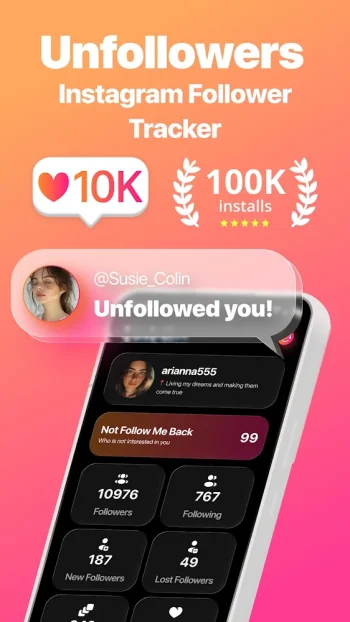 MyFollowers - Unfollow Tracker - скриншот 1