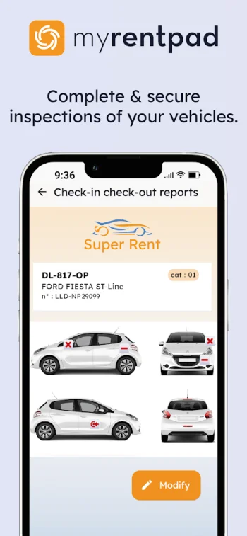 Myrentpad - Vehicle inspection - скриншот 1