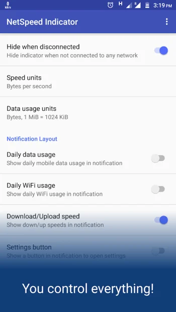 NetSpeed Indicator - скриншот 5