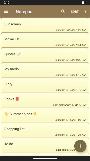 Notepad - simple notes - скриншот 1