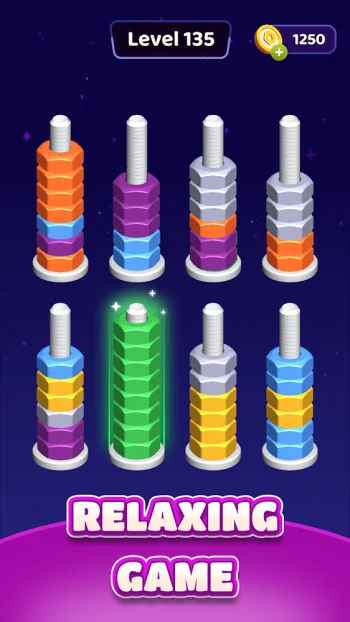 Nut Sort Blast: Color Puzzle - скриншот 3