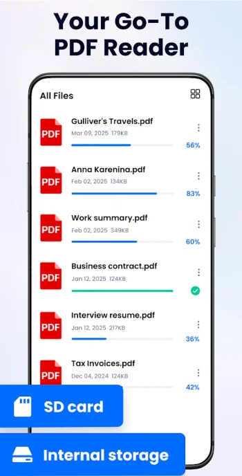 PDF Reader - Читатель PDF - скриншот 2