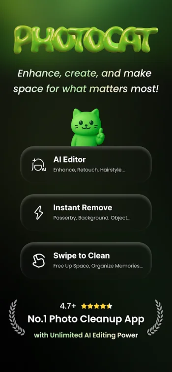 PhotoCat - Enhancer & Cleaner - скриншот 1