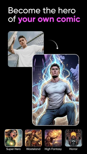 Picsart ComicMe: AI Book Maker - скриншот 1