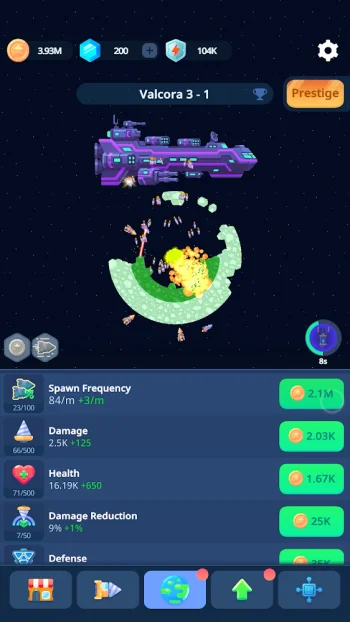 Planet Miner: Idle Action Game - скриншот 2